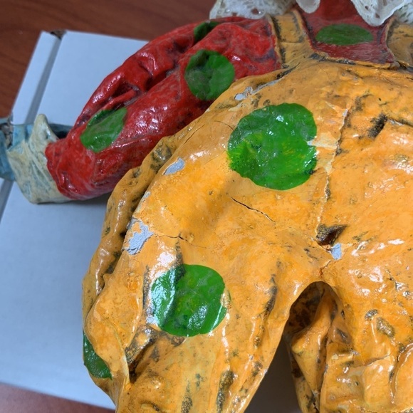 Vintage 1980s Paper Mache Clown - Large - Picture 10 of 11